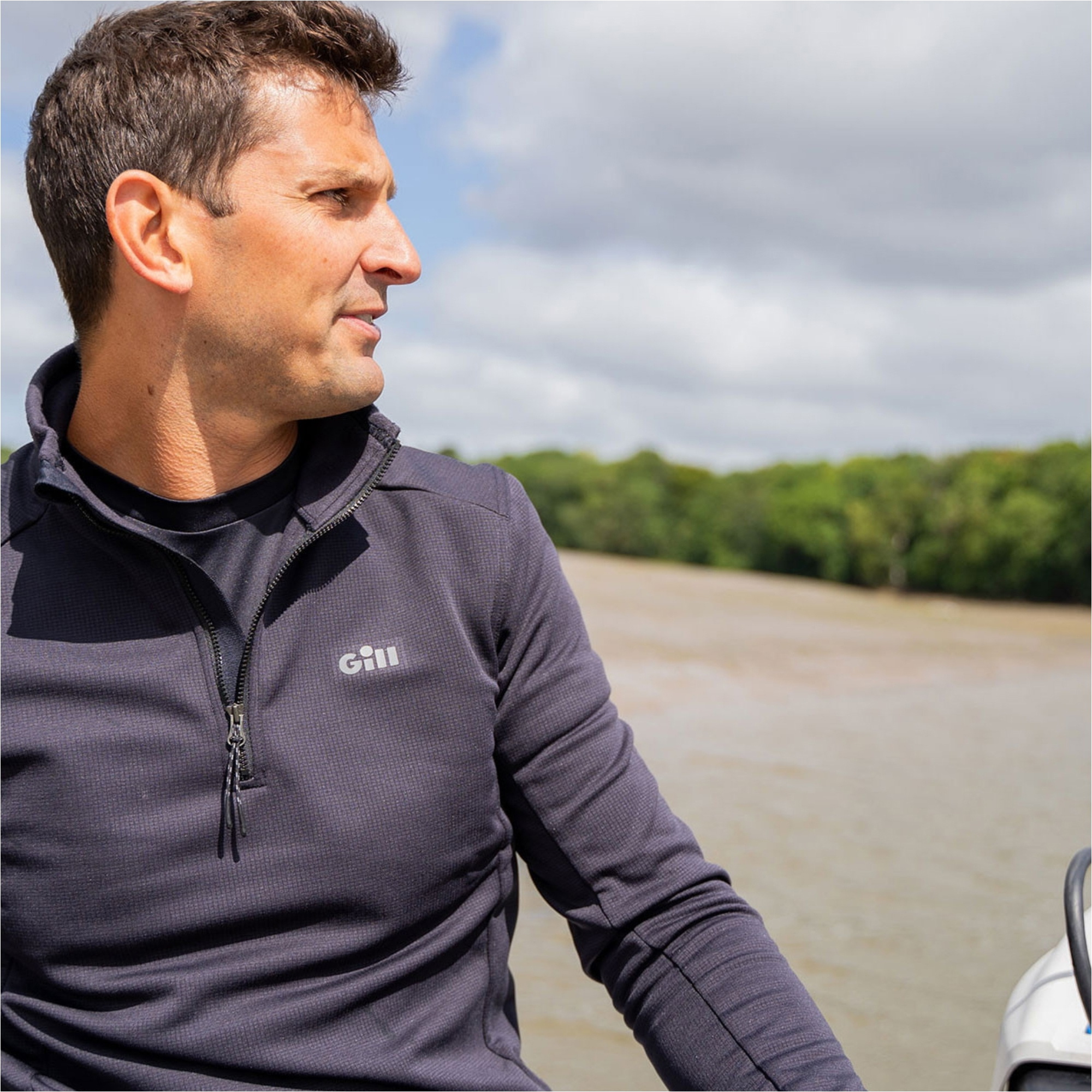 2026 Gill Quest 1/4 Zip Fleece Top 1085 - Black